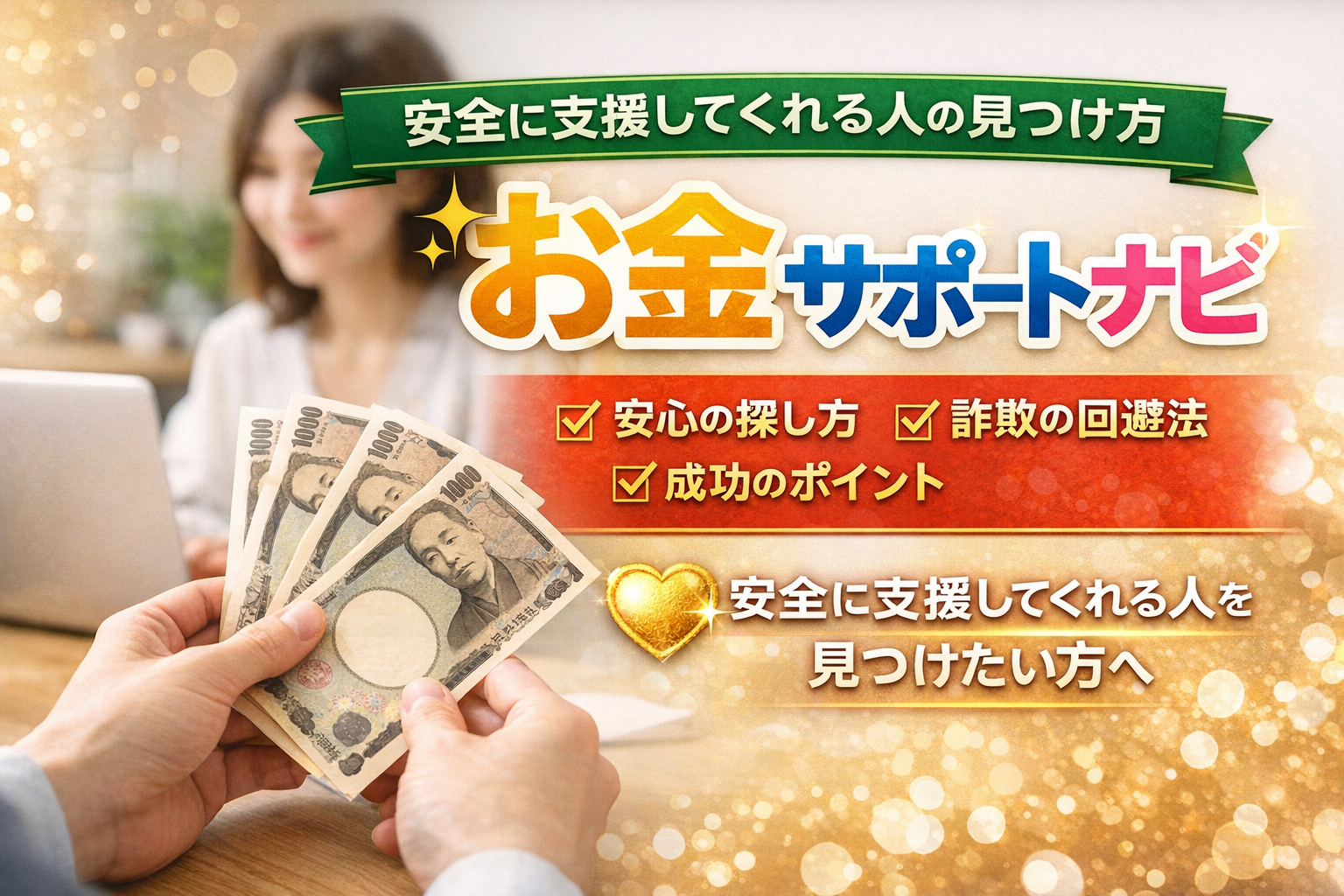 お金サポートナビ｜安全に支援してくれる人の見つけ方
